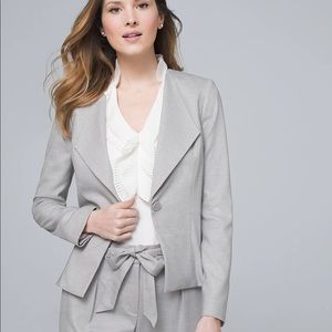 White House Black Market Herringbone Suit Blazer